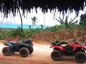Quad Tour & Excursion to Playa Rincon Beach in Samana Dominican Republic for Cruise Ship Visitors.