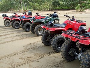 ATV Excursion in Samana Dominican Republic to Playa Rincon Beach.
